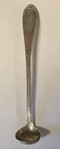 Antique 1851 Ball Black Silver Co Long Handle Mustard Spoon 950 Sterling Silver