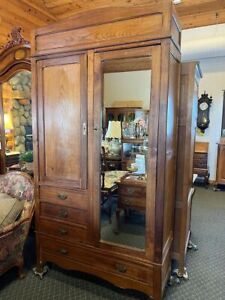 Early 20th Century French Art Nouveau Armoire