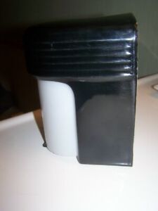 Rare Vintage Black Porcelain Art Deco Wall Sconce Light Fixture And Shade Ready 