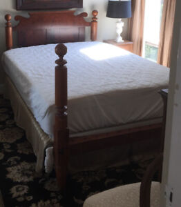 1800 S Heavy Beautiful Cherry Cannon Ball Full Queen Size Bed