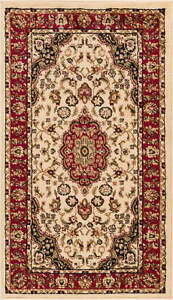 Traditional Oriental Persian Ivory 2 3 X 3 11 Area Rug