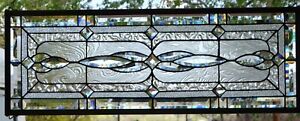 Stained Glass Window Hanging 36 1 2 X 14 Including Hooks