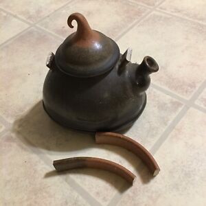 Chinese Stoneware Teapot Broken Handle