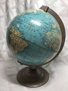 Vtg 8 Cram S Globe Early 1950 S On Stand