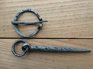 Cleaned Ornamented Viking Pin And Fibula For Clothes Ca 8 11 Ad