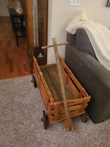 Rare Vintage Chore Truck Early 1900s Wooden Children S Wagon Cart
