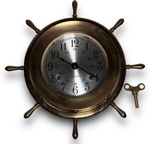 Seth Thomas Helmsman Brass Ships Bell Clock Model E537 001 W Key