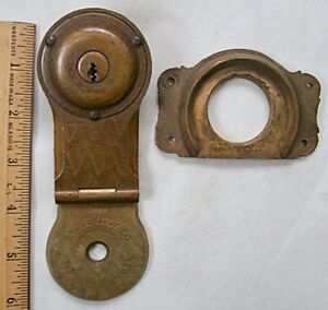 Antique Eagle Steamer Trunk Chest Lock Solid Brass Or Bronze Hardware Parts 1898