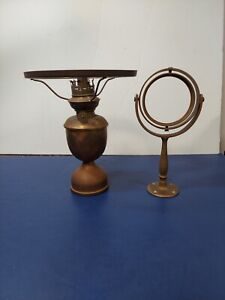 Antique Nautical Ship Lantern Gimble Marine Brass Oil Lamp Kosmos Benner 