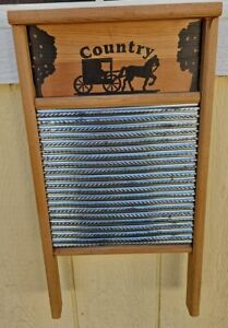 Vntg Country Washboard 24 X 12 Columbus Washboard Co Previously Owned