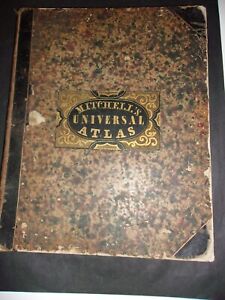 Rare Complete 1854 Cowperthwait S New Universal Atlas Of The World Super Clean