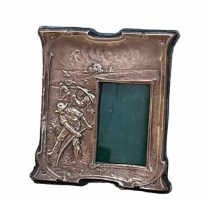Antique Arts And Crafts Movement Copper Photo Frame C1903