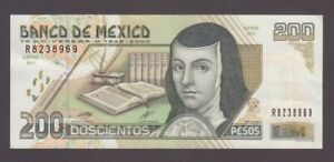Mexico P 114 8969 200 Pesos 2000 Commemorative Ef We Combine 2404