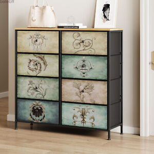 8 Drawer Dresser Large Capacity Chest Of Drawers Tall Dressers Storage Drawer