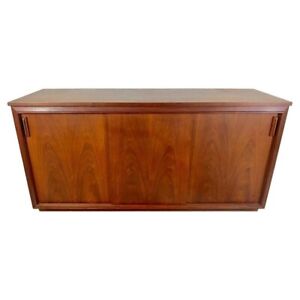 Mid Century Modern Barzilay Stereo Cabinet Converted Sideboard Or Credenza
