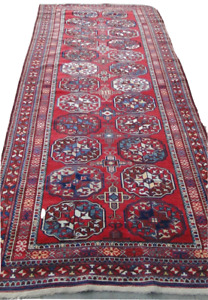 Oriental Old Handmade Tekke Bokhara Turkmen Wool Rug Carpet Runner