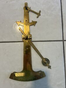 Ship Inclinometer Clinometer Dual Pendulum Solid Brass