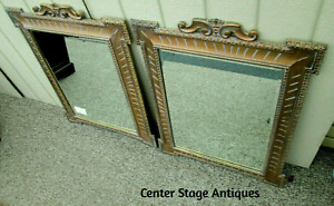 54901 Pair Of Gold Decorator Beveled Mirrors