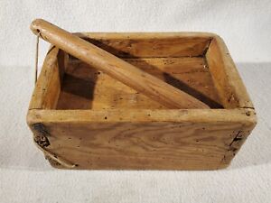 Antique Primitive Double Sided Dry Goods Grain Measuring Box Late 19th C Wood