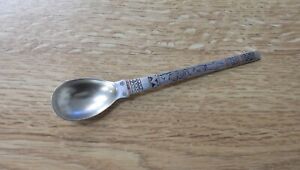 Aesthetic Tiffany Co Coffee Spoon W Blossoms Sterling Mixed Metals 4 3 8 