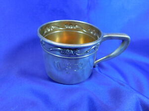 Gorham 1282 Sterling Silver Baby Cup Rare Very Good Condition Monogram A