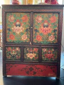 Antique Tibetan Cabinet Cc 1890 S