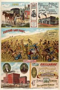 1880s Patent Quack Medicine Vintage Style Advertising Poster 16x24