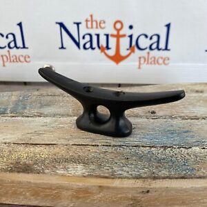 Small Cast Iron Cleat W Black Finish Nautical Marine Boat Dock Chock Hanger