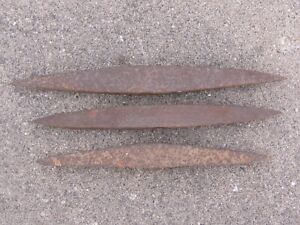 3 Antique Illinois Coal Miners Mining Pick Head Axe Cast Iron