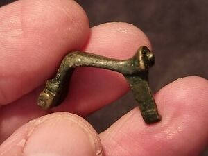 Roman Bronze Childs Rare Design Fibula Brooch Please Read Description La150c