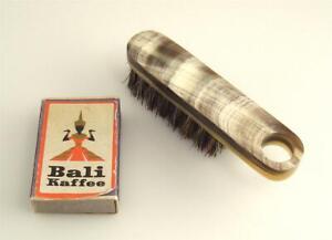 1950s 60s Nos Carl Aubock Workshop Small Pocket Hair Brush Horn Vienna 18 