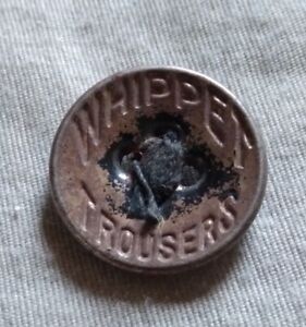 Antique Whippet Trousers Metal On Composition Work Clothes Button 