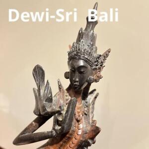  Japan Vintage Item Bali Art Dewi Sri Hindu Buddha Statue Wooden