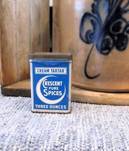 Antique Crescent Cream Of Tartar Tin Can Seattle