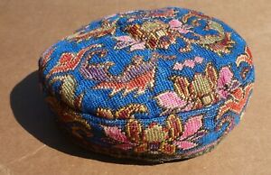 Antique Uzbekistan Central Asian Silk Cross Stitch Embroidered Taqiyah Kufi Cap