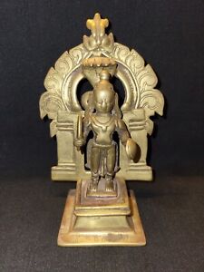 Antique Traditional Indian Bronze Staue God Shiva Bhairawa Worrier Collectible