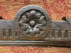 Carved Reclaimed Wooden Panel Pediment Salvaged Vintage Repurpose Project
